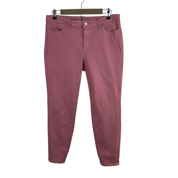 Talbots Flawless Slim Ankle Women’s Rose Denim Cropped Jeans. Size 10P - Picture 1 of 5